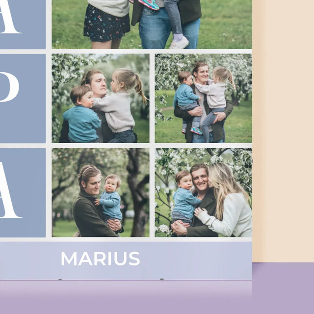 Le Collage Photo: Meilleur Collage De Papa - Affiche