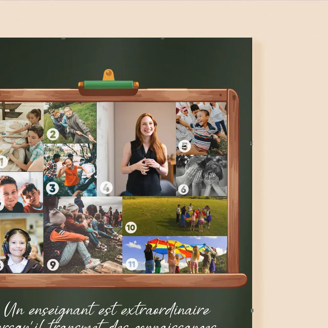 Forme Des Photos: Un Enseignant Est Quelqu'Un Extraordinaire - Affiche
