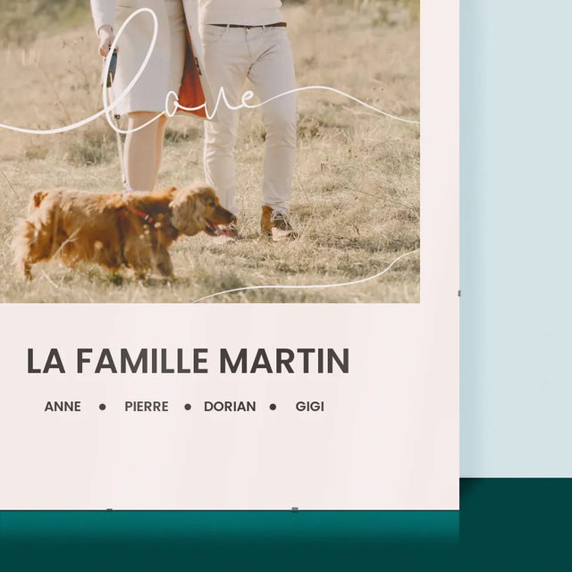 La Photo Et Un Texte: Love La Famille - Affiche
