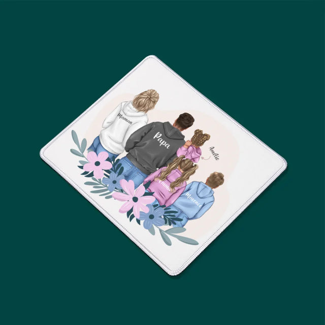 La Création Du Personnage: Famille Avec Enfants - Tapis De Souris