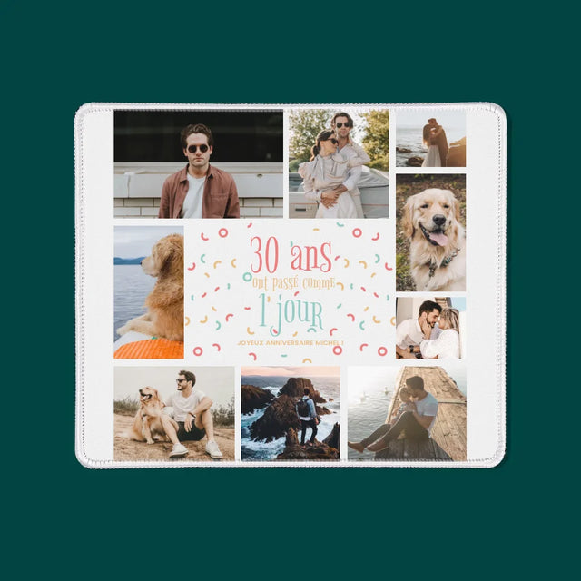 Le Collage Photo: 30 Ans Ont Passé - Tapis De Souris