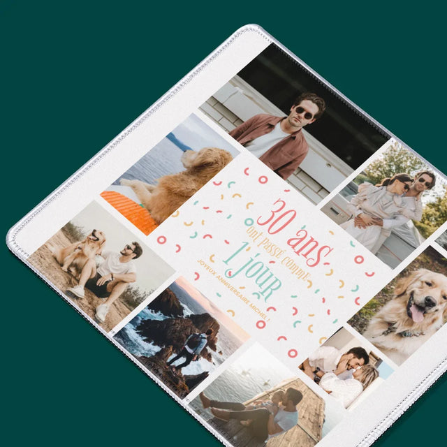 Le Collage Photo: 30 Ans Ont Passé - Tapis De Souris