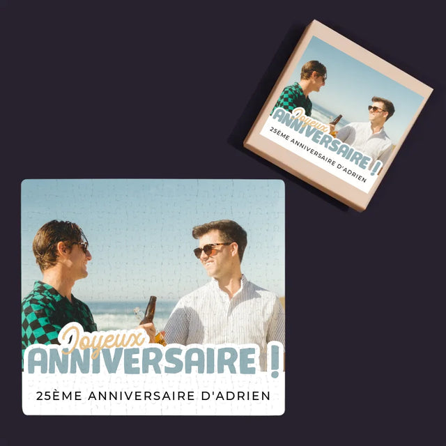 La Photo Et Un Texte: 25E Anniversaire Joyeux Anniversaire - Casse-Têtes