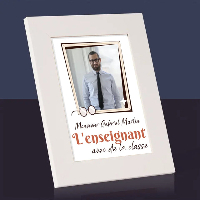 La Photo Et Un Texte: L'Enseignant Avec De La Classe - Cadre Photo