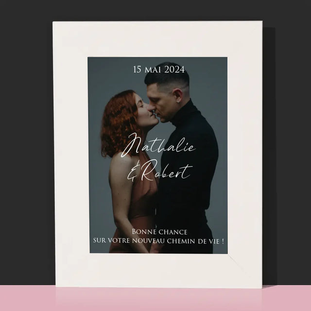 La Photo Et Un Texte: Photo De Mariage, Les Souhaits - Cadre Photo