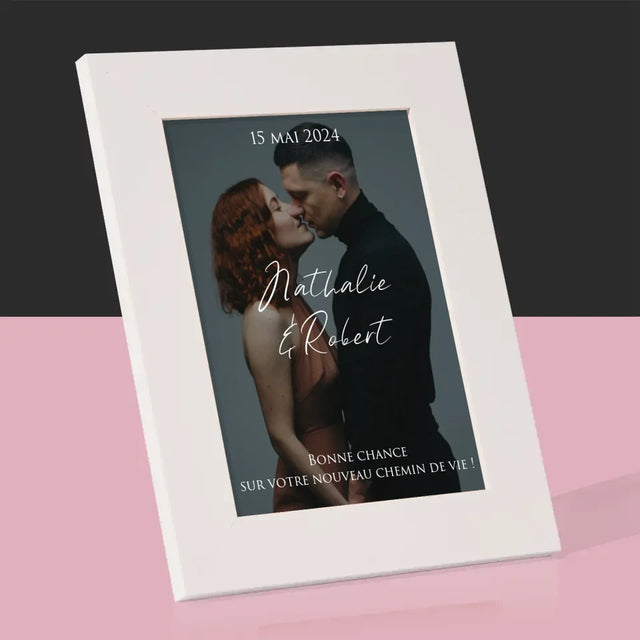 La Photo Et Un Texte: Photo De Mariage, Les Souhaits - Cadre Photo