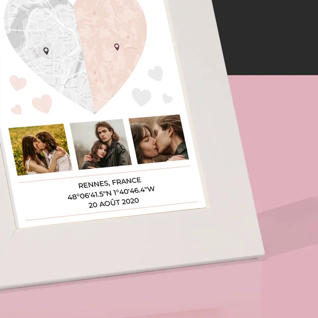 Le Plan De Ville: Deux Moitiés De Coeur
- Cadre Photo