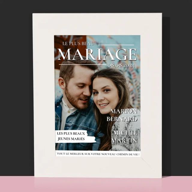 La Couverture De Magazine: Le Plus Beau Mariage - Cadre Photo