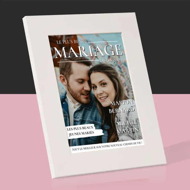 La Couverture De Magazine: Le Plus Beau Mariage - Cadre Photo
