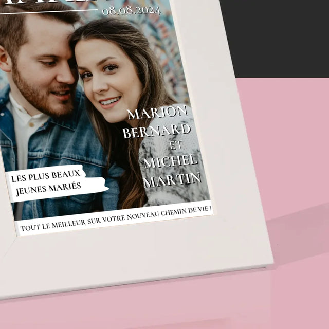 La Couverture De Magazine: Le Plus Beau Mariage - Cadre Photo