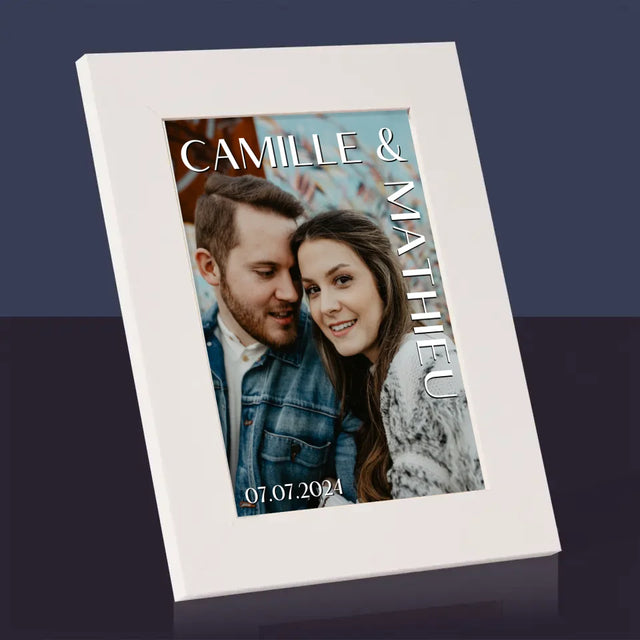 La Photo Et Un Texte: Noms, Mariage - Cadre Photo