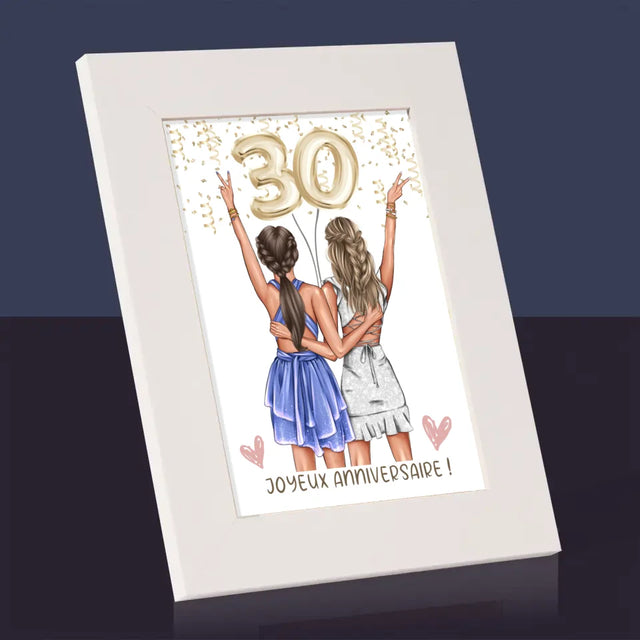 La Création Du Personnage: Amies Trente Ans - Cadre Photo