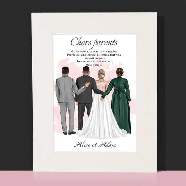 La Création Du Personnage: Chers Parents, Merci - Cadre Photo