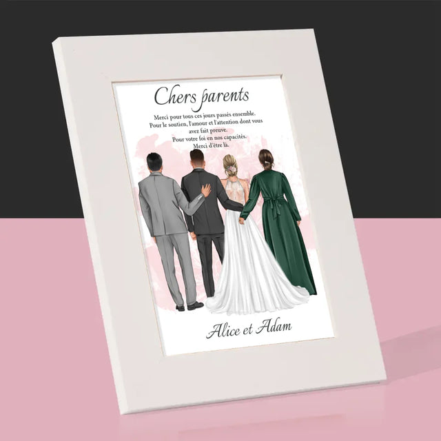 La Création Du Personnage: Chers Parents, Merci - Cadre Photo