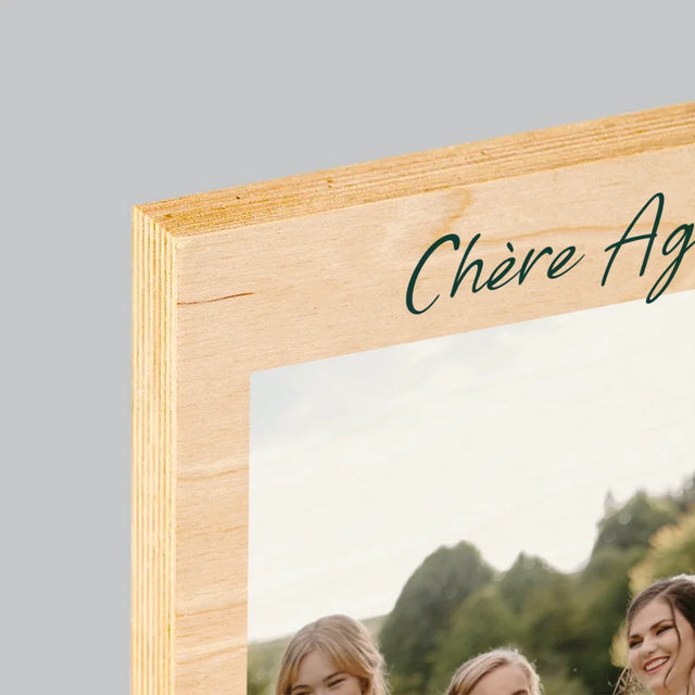 La Photo Et Un Texte: Tu Étais La Meilleure Demoiselle D'Honneur ! - Impression Sur Bois