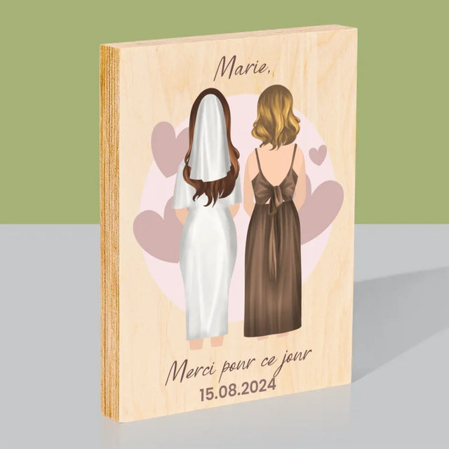 La Création Du Personnage: Demoiselle D'Honneur - Impression Sur Bois