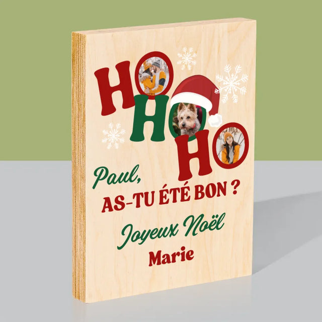 Le Collage Photo: Ho Ho Ho - Impression Sur Bois