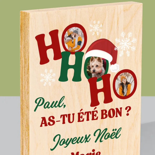 Le Collage Photo: Ho Ho Ho - Impression Sur Bois