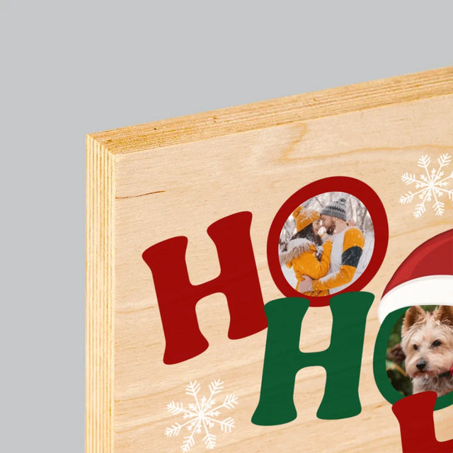 Le Collage Photo: Ho Ho Ho - Impression Sur Bois