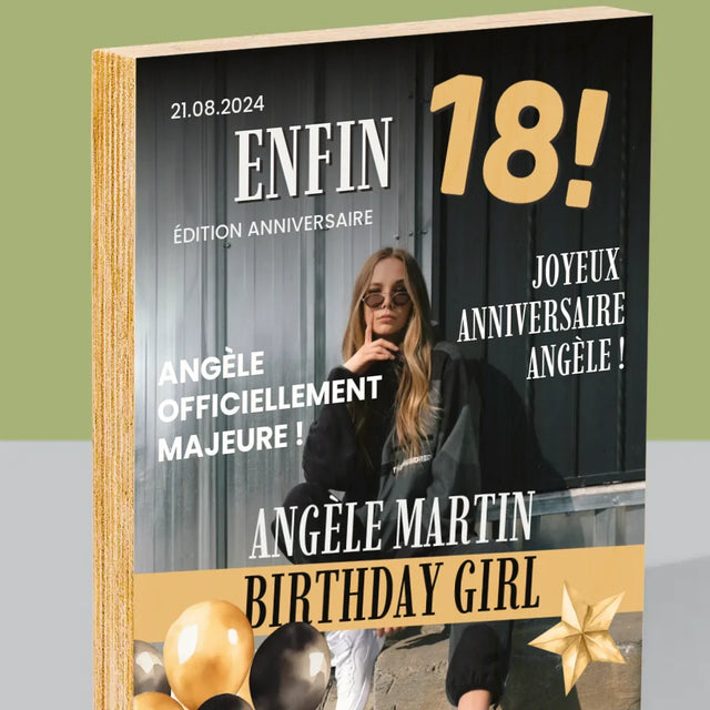 La Couverture De Magazine: Enfin - Impression Sur Bois