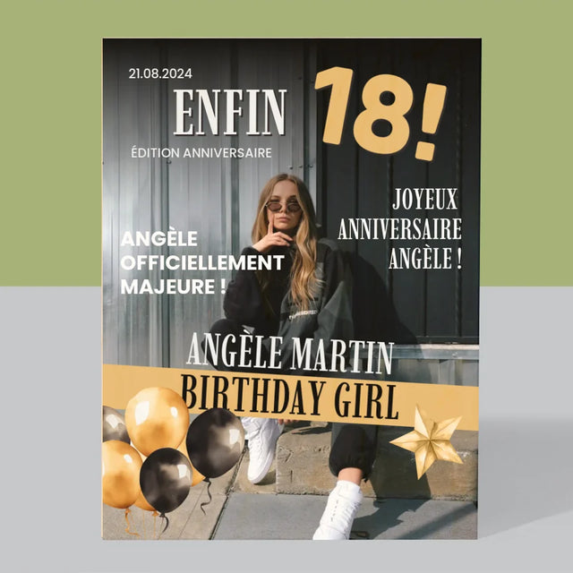 La Couverture De Magazine: Enfin - Impression Sur Bois