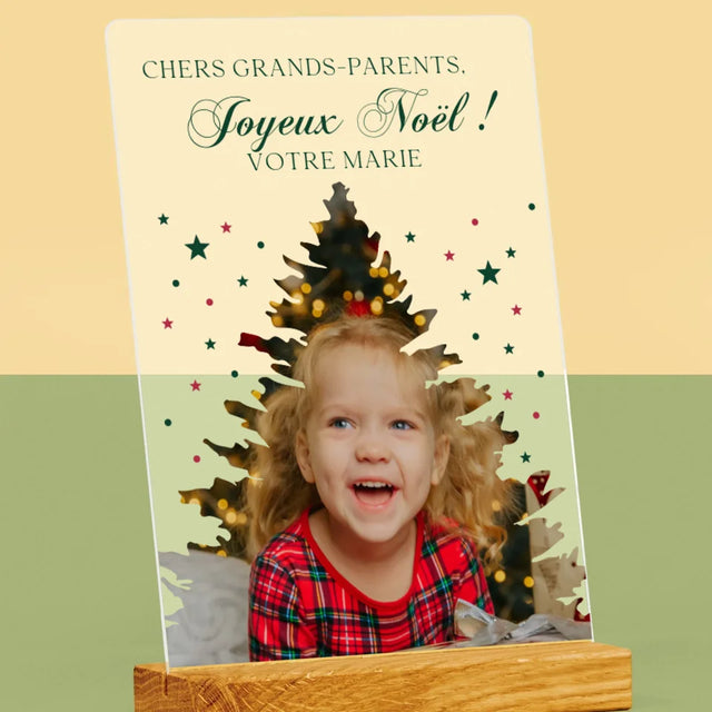 Forme Des Photos: Sapin, Noël - Impression Sur Verre Acrylique