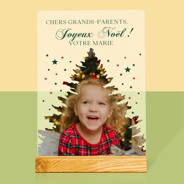 Forme Des Photos: Sapin, Noël - Impression Sur Verre Acrylique
