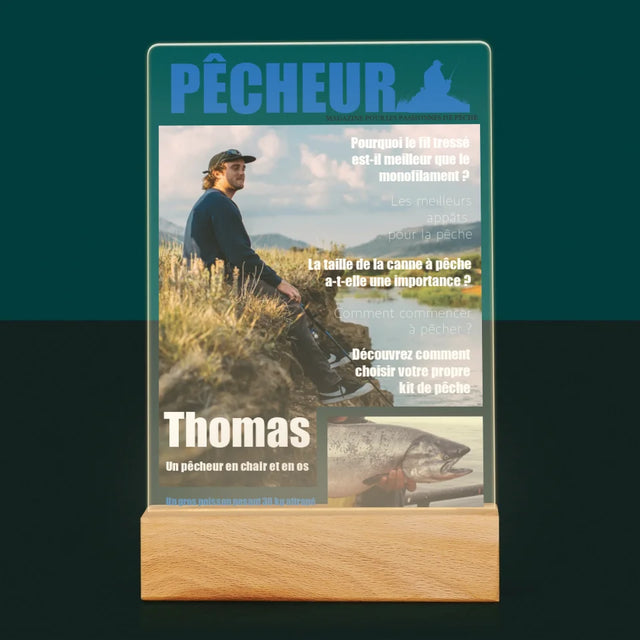 La Couverture De Magazine: Pêcheur - Impression Sur Verre Acrylique