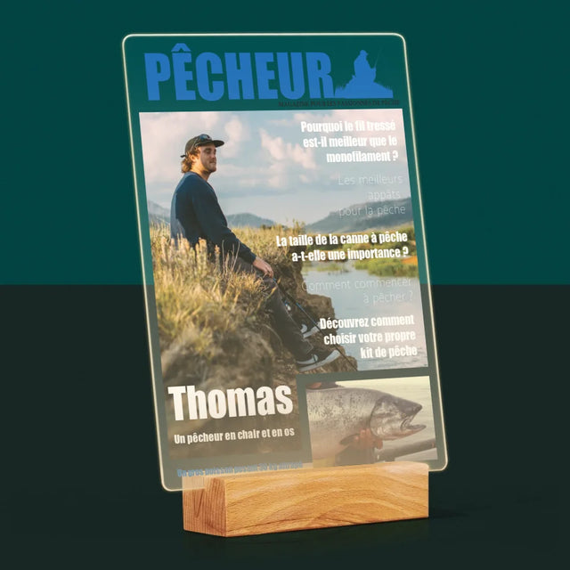 La Couverture De Magazine: Pêcheur - Impression Sur Verre Acrylique