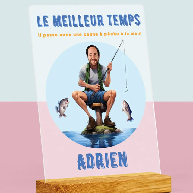 La Photo Et Un Texte: Le Meilleur Temps - Impression Sur Verre Acrylique