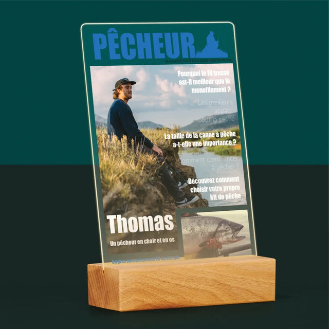La Couverture De Magazine: Pêcheur - Impression Sur Verre Acrylique