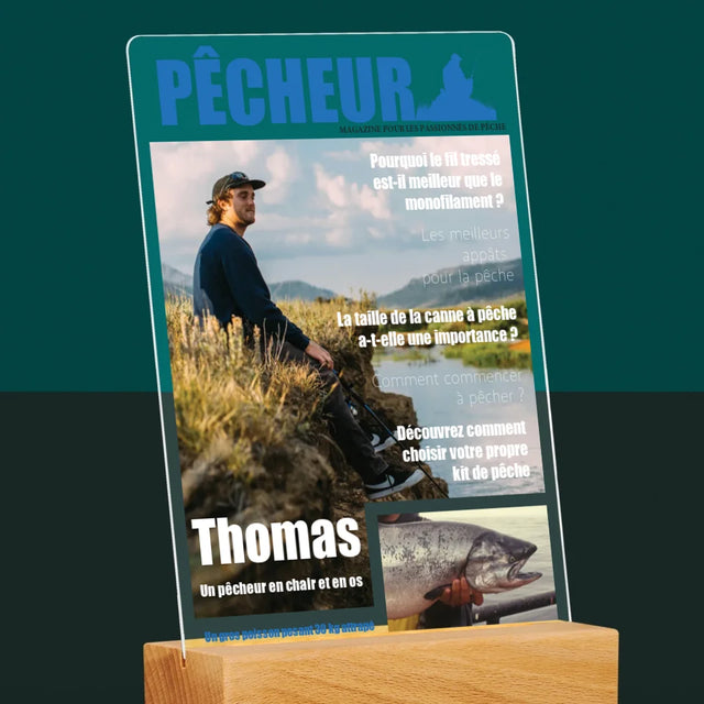 La Couverture De Magazine: Pêcheur - Impression Sur Verre Acrylique