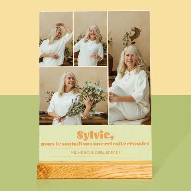 Le Collage Photo: Une Retraite Réussie - Impression Sur Verre Acrylique