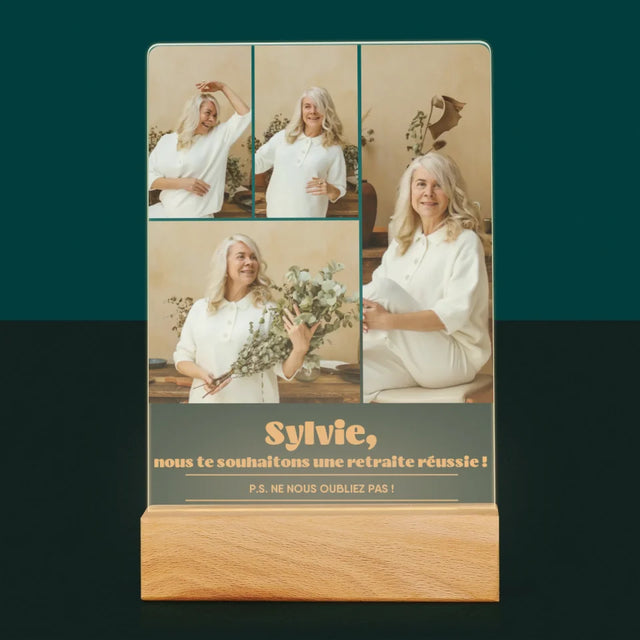 Le Collage Photo: Une Retraite Réussie - Impression Sur Verre Acrylique