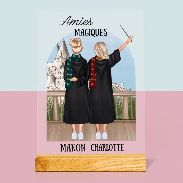 La Création Du Personnage: Amies Magiques - Impression Sur Verre Acrylique