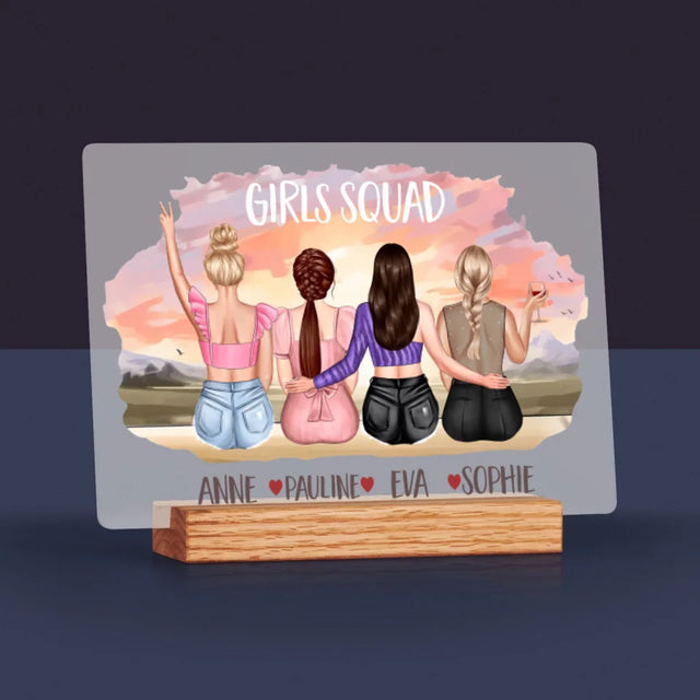 La Création Du Personnage: Girls Squad - Impression Sur Verre Acrylique
