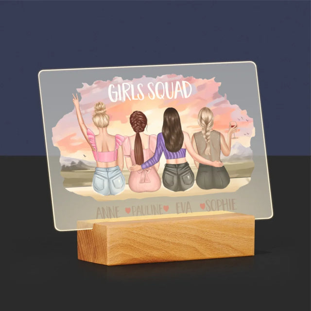 La Création Du Personnage: Girls Squad - Impression Sur Verre Acrylique