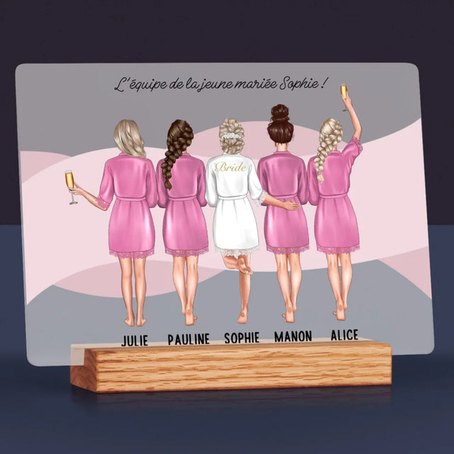 La Création Du Personnage: L'Équipe De La Jeune Mariée - Impression Sur Verre Acrylique