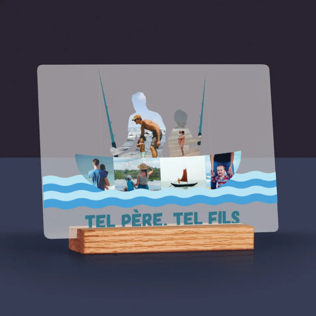 Forme Des Photos: Tel Père, Tel Fils - Impression Sur Verre Acrylique