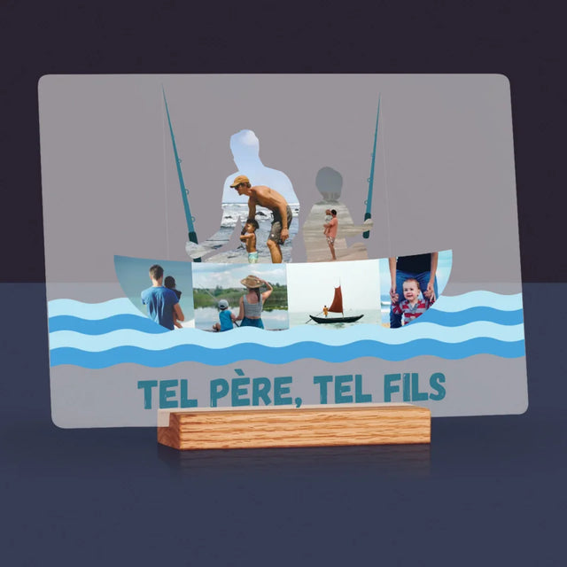 Forme Des Photos: Tel Père, Tel Fils - Impression Sur Verre Acrylique