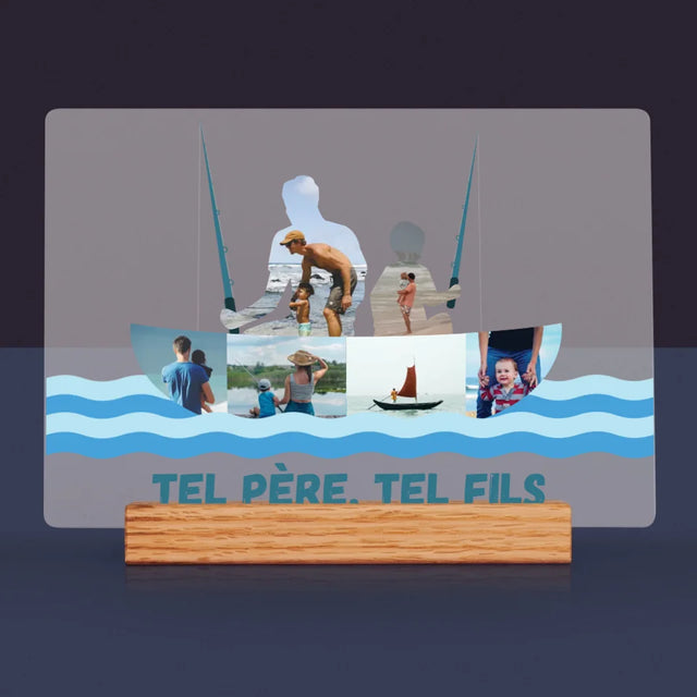 Forme Des Photos: Tel Père, Tel Fils - Impression Sur Verre Acrylique