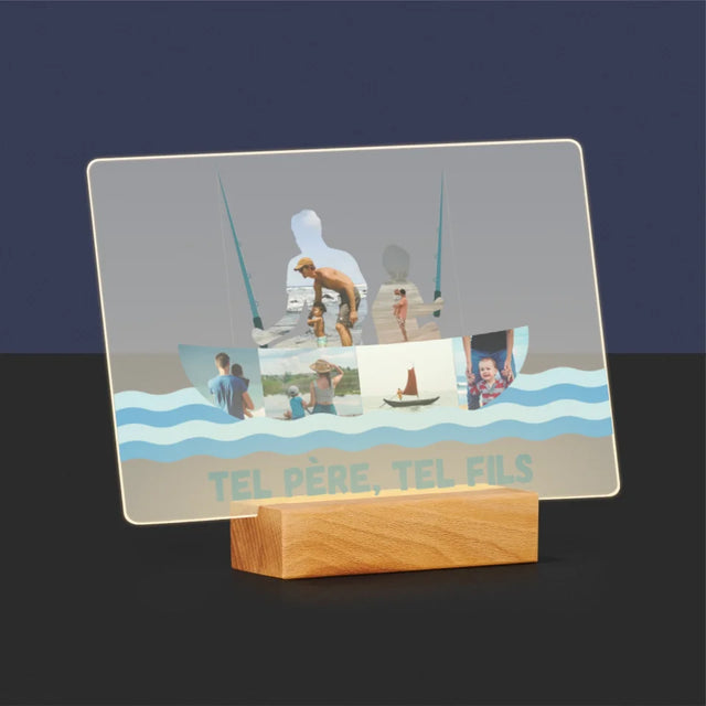 Forme Des Photos: Tel Père, Tel Fils - Impression Sur Verre Acrylique