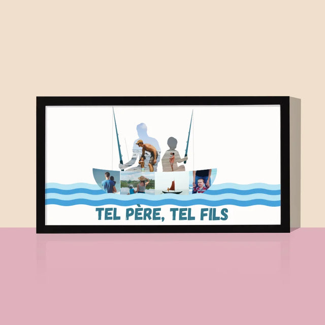 Forme Des Photos: Tel Père, Tel Fils - Impression Encadrée 20X40