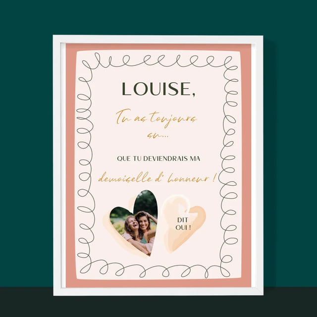 La Photo Et Un Texte: Tu As Toujours Su - Impression Encadrée 30X40