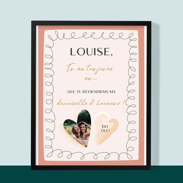 La Photo Et Un Texte: Tu As Toujours Su - Impression Encadrée 30X40