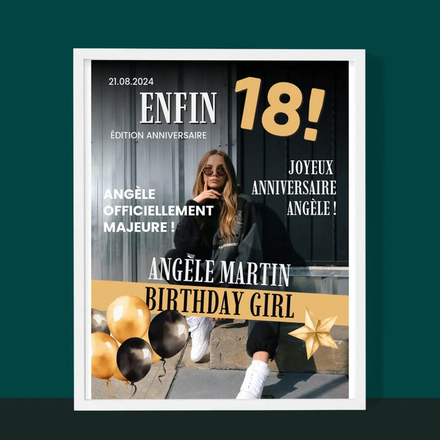 La Couverture De Magazine: Enfin - Impression Encadrée 30X40