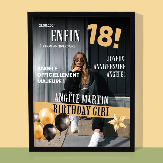 La Couverture De Magazine: Enfin - Impression Encadrée 30X40