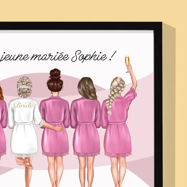 La Création Du Personnage: L'Équipe De La Jeune Mariée - Impression Encadrée 30X40