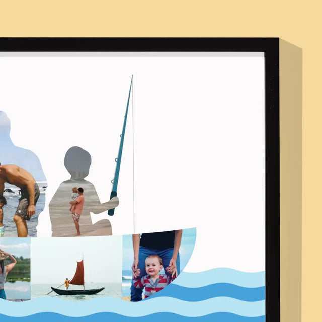 Forme Des Photos: Tel Père, Tel Fils - Impression Encadrée 30X40