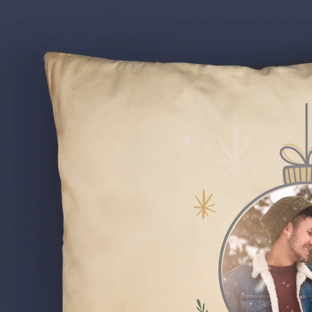 La Photo Et Un Texte: Joyeux Noël, Boule - Coussin